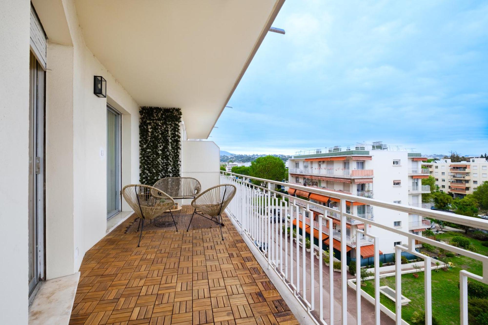 Le Millesime ~ Vue ~ Balcon ~ Parking Leilighet Cagnes-sur-Mer Eksteriør bilde
